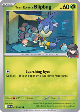 Team Rocket's Blipbug 15/182 Pokemon card