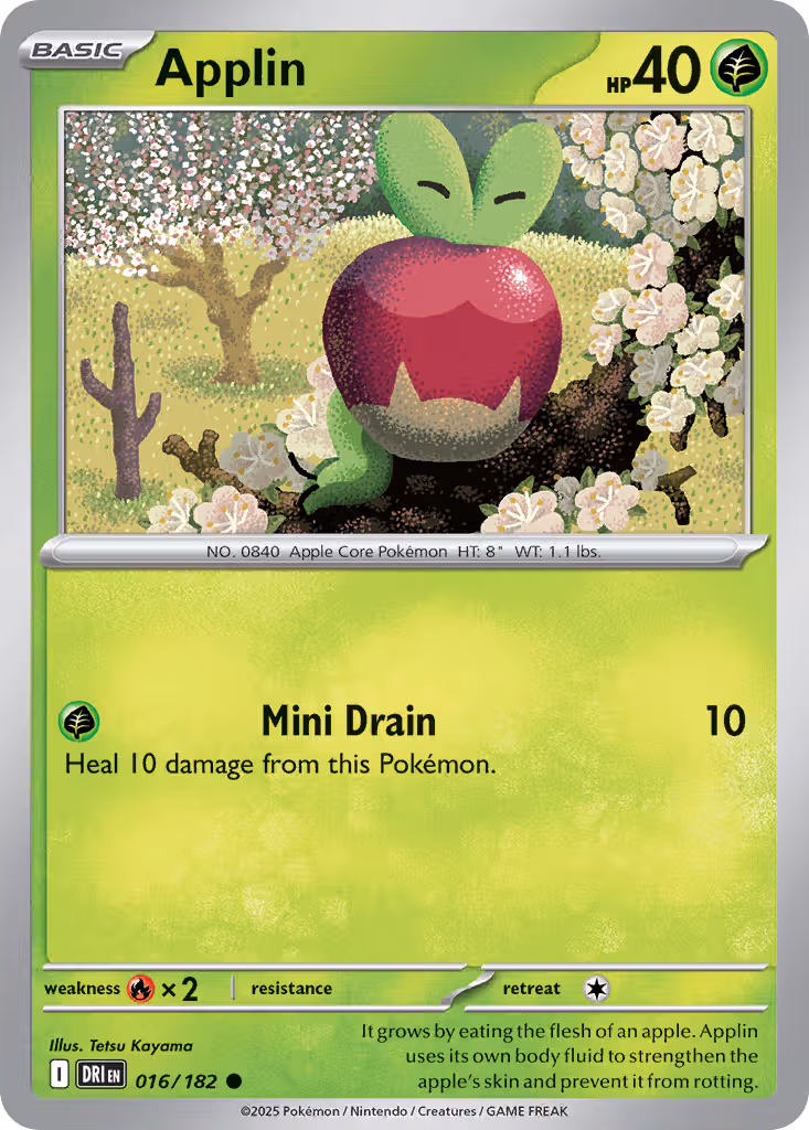 Applin 16/182 Pokemon card