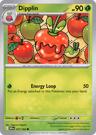 Dipplin 17/182 Pokemon card