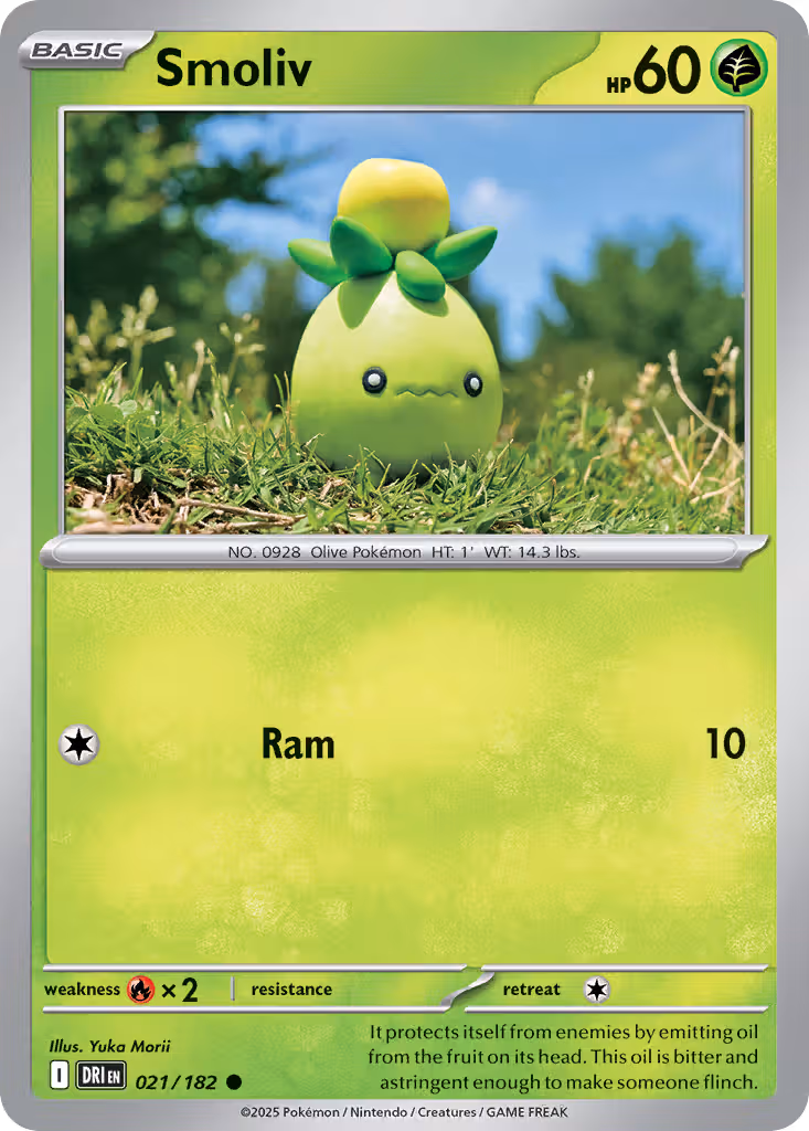 Smoliv 21/182 Pokemon card