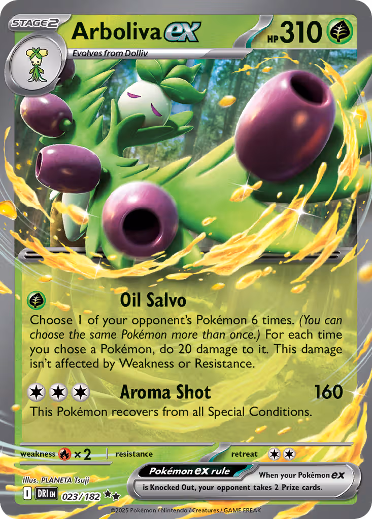 Arboliva ex 23/182 Pokemon card
