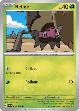 Rellor 24/182 Pokemon card