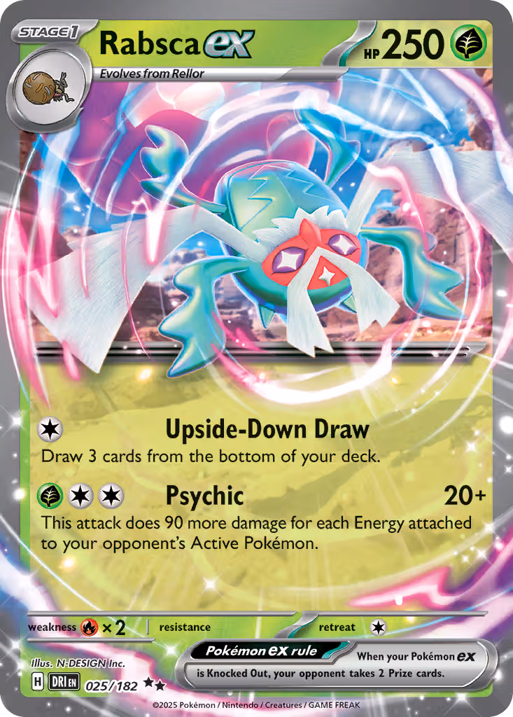Rabsca ex 25/182 Pokemon card