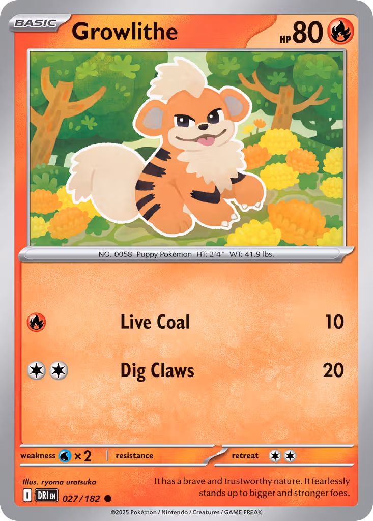 Growlithe 27/182 Pokemon card