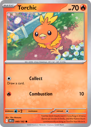 Torchic 40/182 Pokemon card