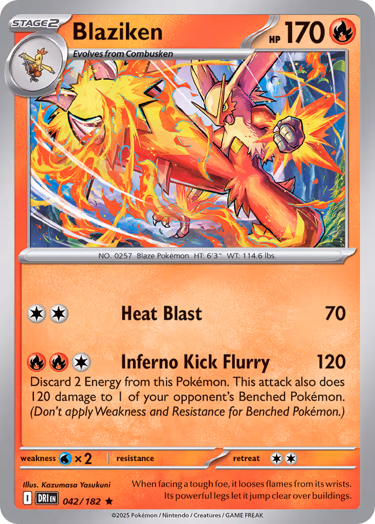 Blaziken 42/182 Pokemon card