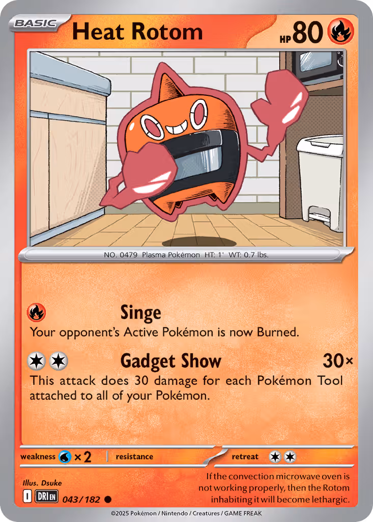 Heat Rotom 43/182 Pokemon card