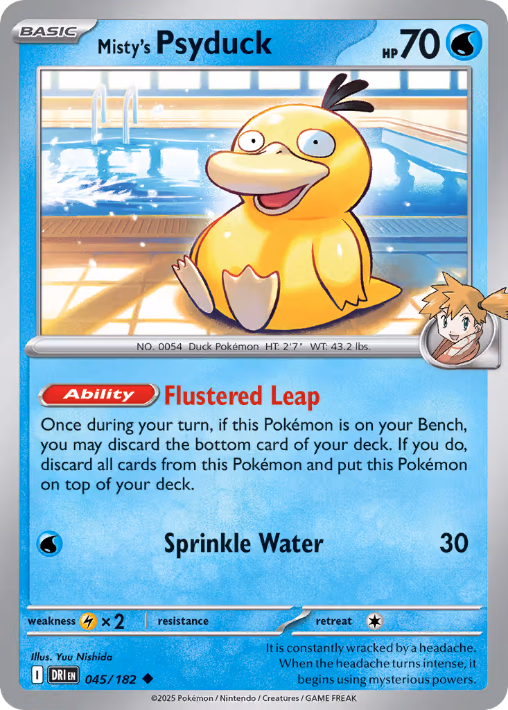 Misty's Psyduck 45/182 Pokemon card