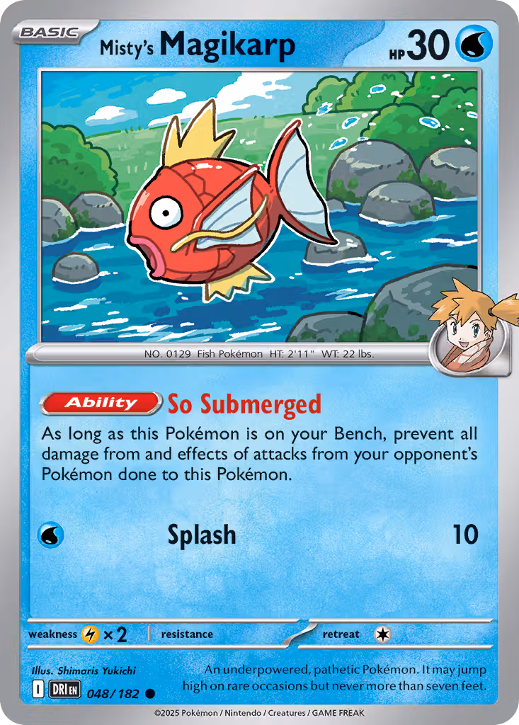 Misty's Magikarp 48/182 Pokemon card