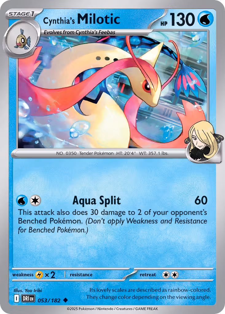 Cynthia's Milotic 53/182 Pokemon card