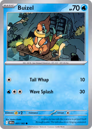 Buizel 57/182 Pokemon card