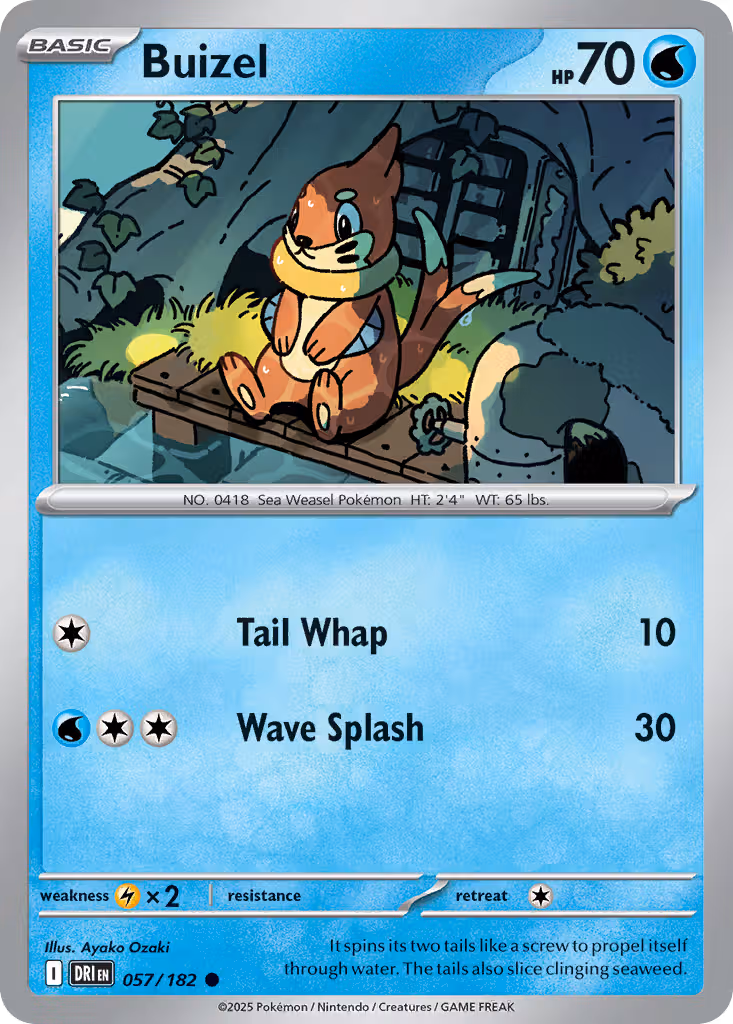 Buizel 57/182 Pokemon card