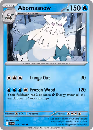 Abomasnow 60/182 Pokemon card