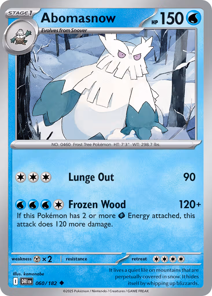 Abomasnow 60/182 Pokemon card