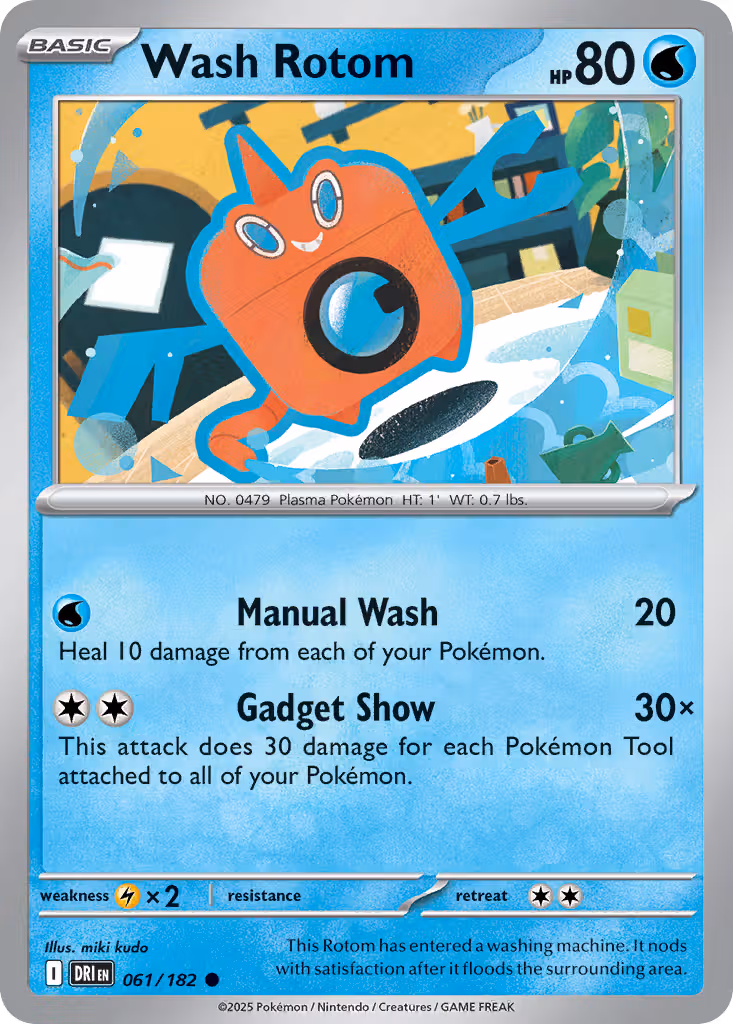 Wash Rotom 61/182 Pokemon card