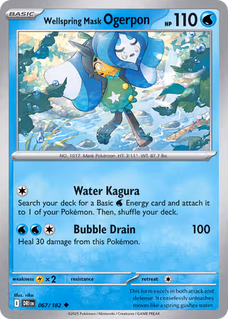 Wellspring Mask Ogerpon 67/182 Pokemon card
