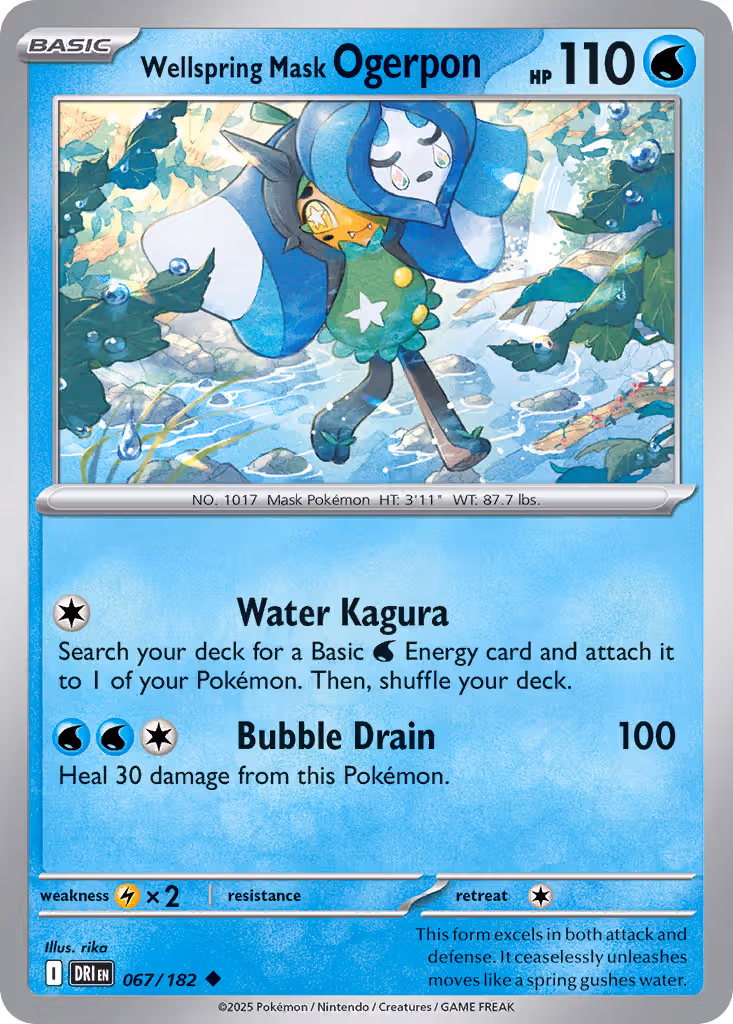 Wellspring Mask Ogerpon 67/182 Pokemon card