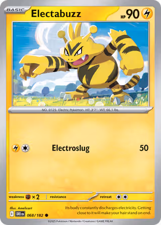 Electabuzz 68/182 Pokemon card