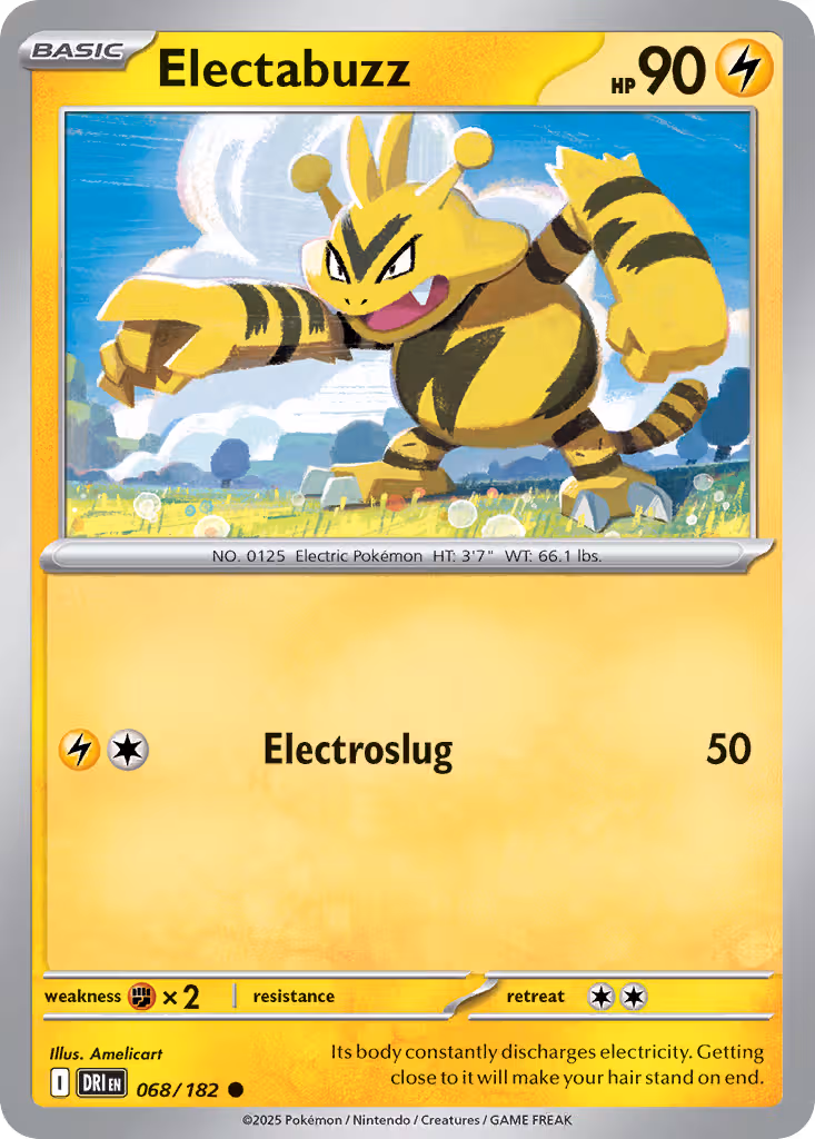 Electabuzz 68/182 Pokemon card