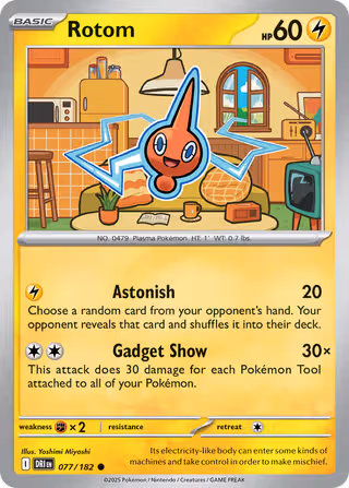 Rotom 77/182 Pokemon card
