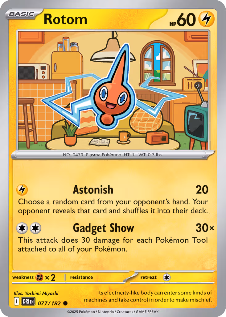 Rotom 77/182 Pokemon card