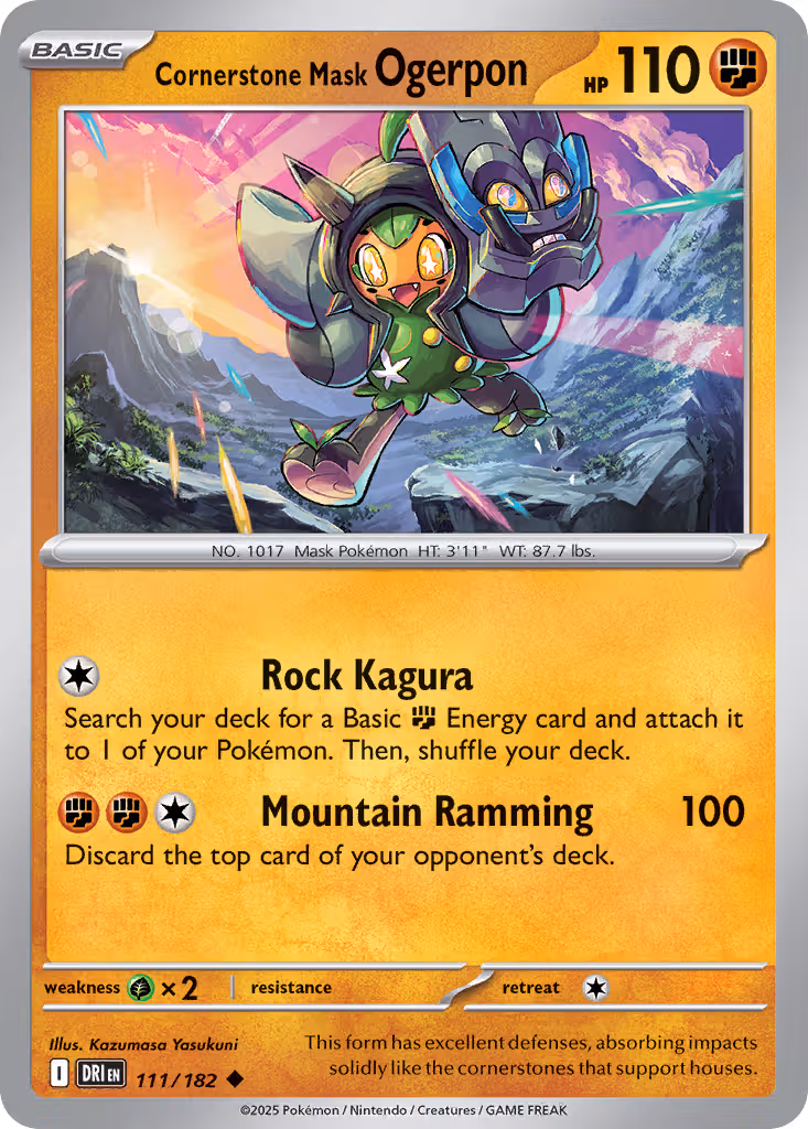 Cornerstone Mask Ogerpon 111/182 Pokemon card