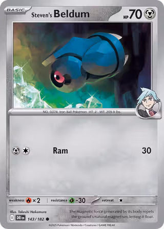Steven's Beldum 143/182 Pokemon card