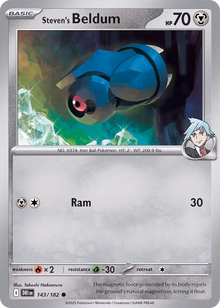 Steven's Beldum 143/182 Pokemon card