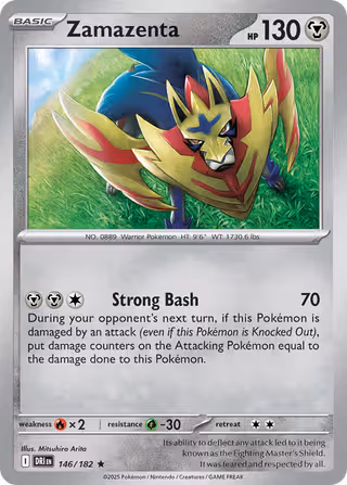 Zamazenta 146/182 Pokemon card