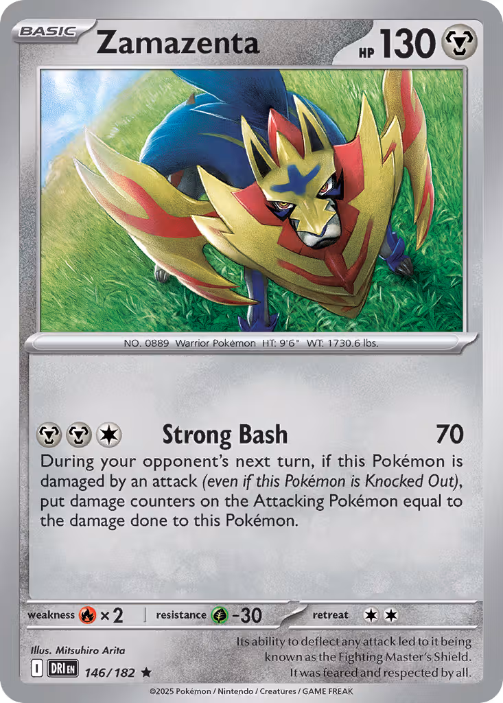 Zamazenta 146/182 Pokemon card