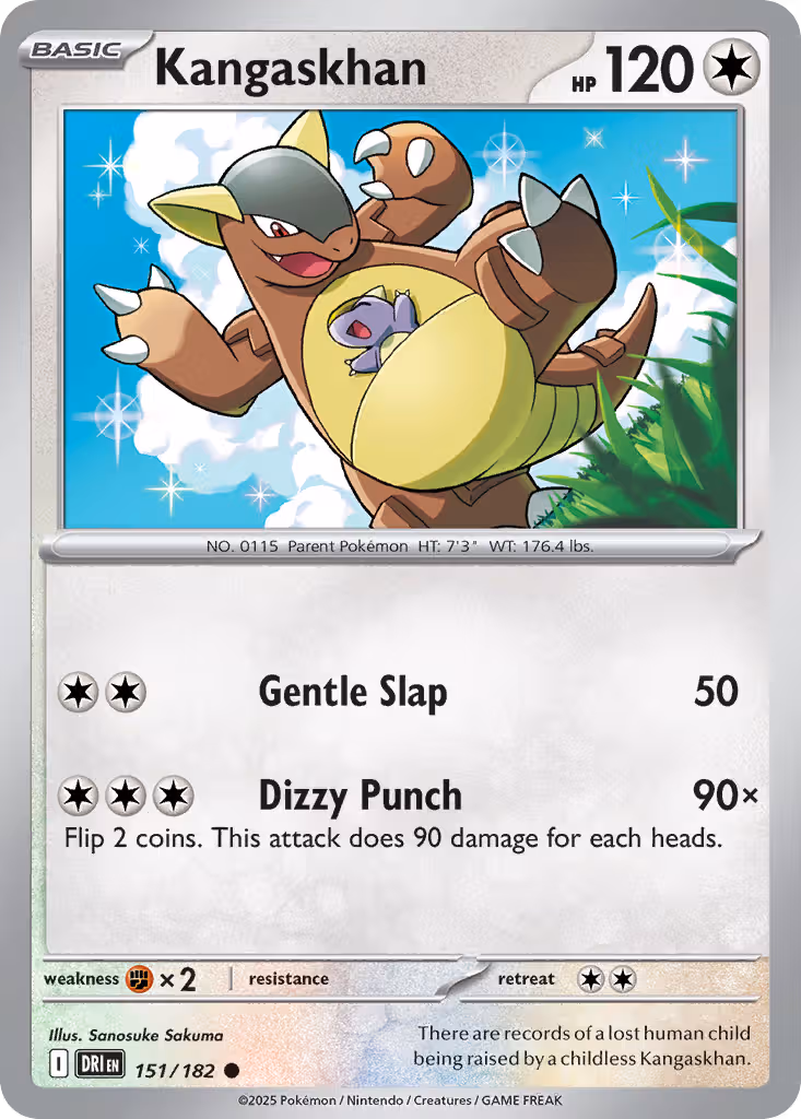 Kangaskhan 151/182 Pokemon card
