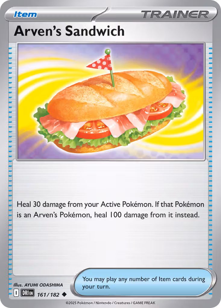 Arven's Sandwich 161/182 Pokemon card