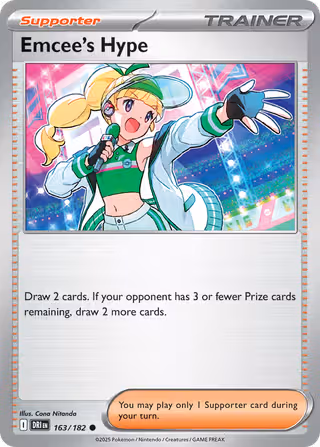 Emcee's Hype 163/182 Pokemon card