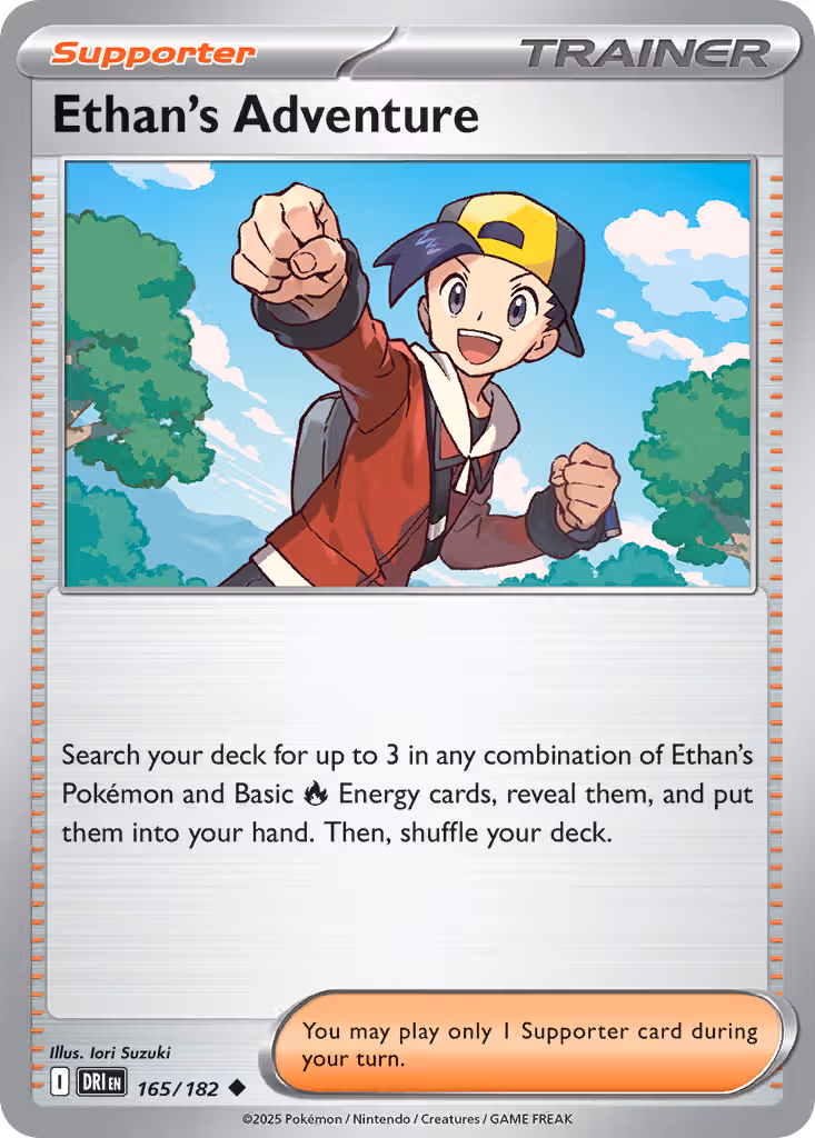 Ethan's Adventure 165/182 Pokemon card
