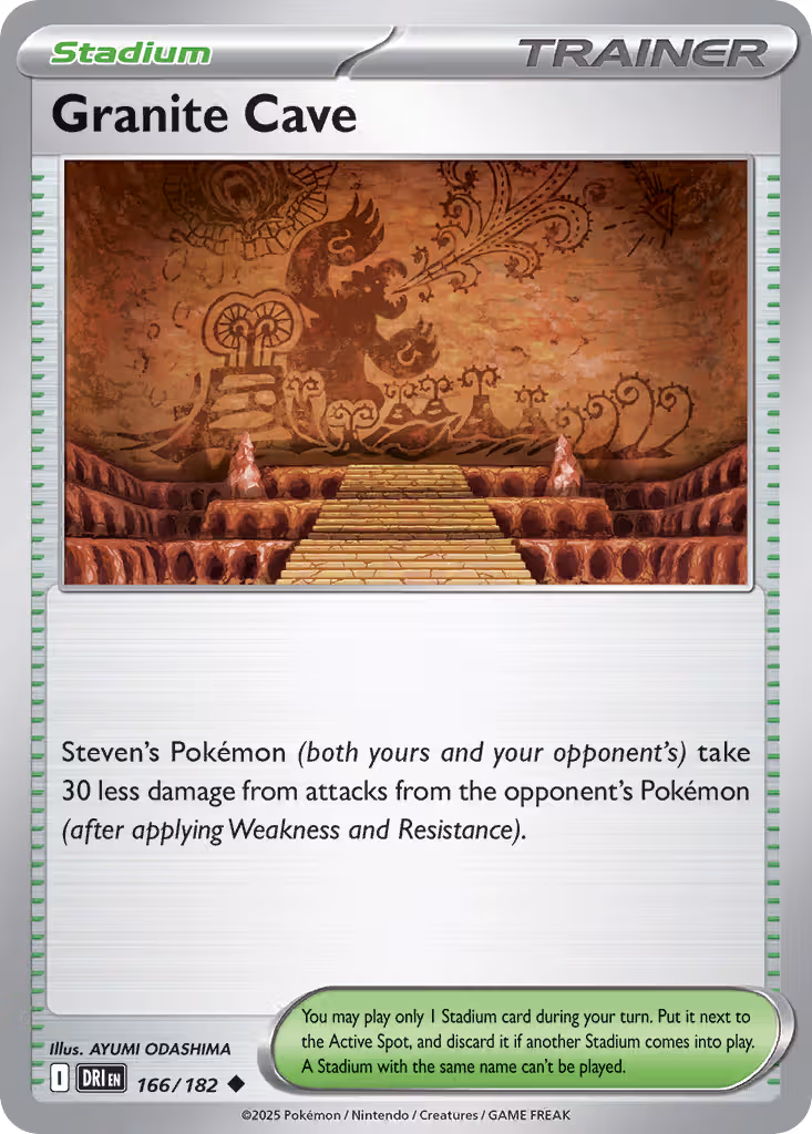 Granite Cave 166/182 Pokemon card