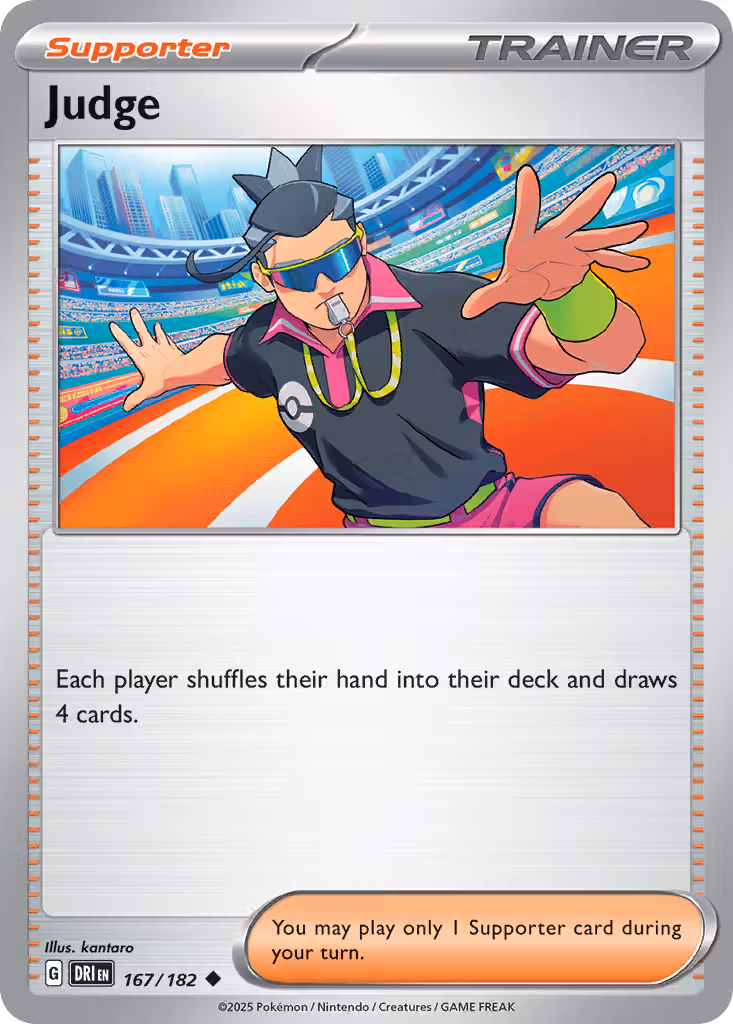 Judge 167/182 Pokemon card