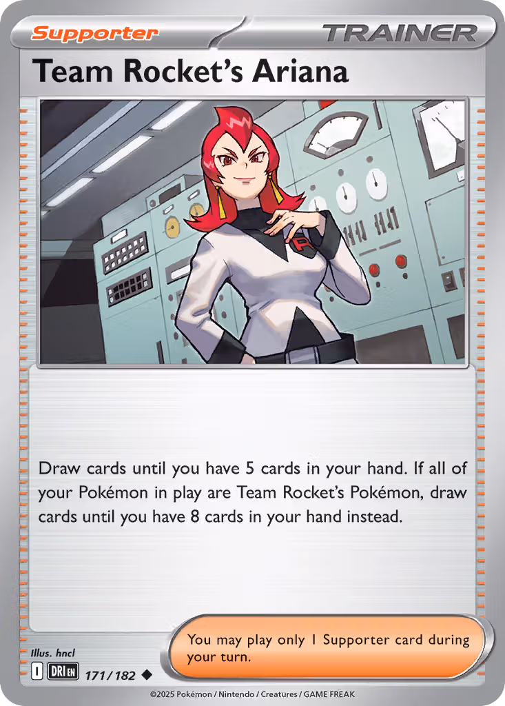 Team Rocket's Ariana 171/182 Pokemon card