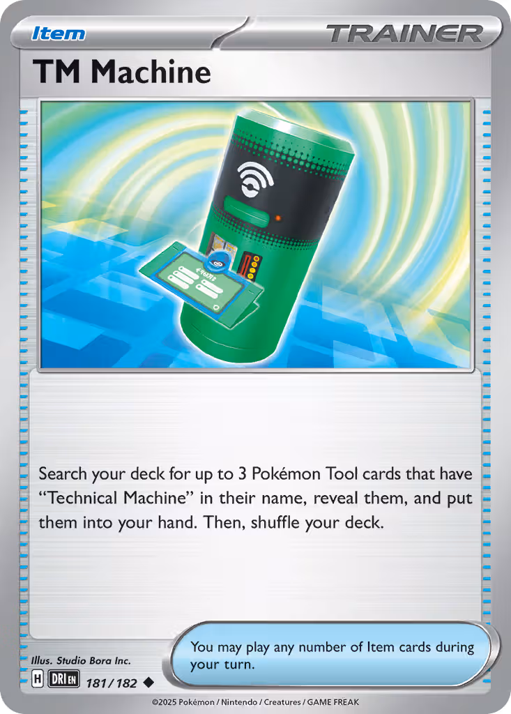 TM Machine 181/182 Pokemon card