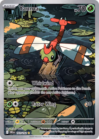 Yanma 183/182 Pokemon card