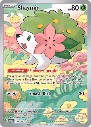 Shaymin 185/182 Pokemon card