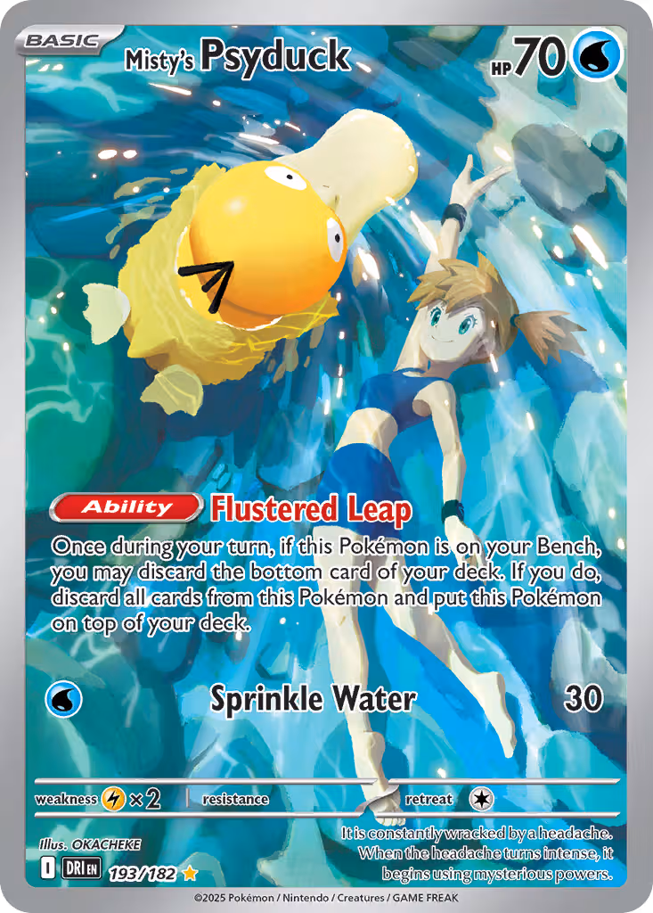 Misty's Psyduck 193/182 Pokemon card