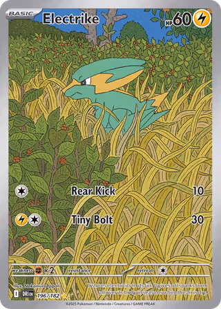 Electrike 196/182 Pokemon card