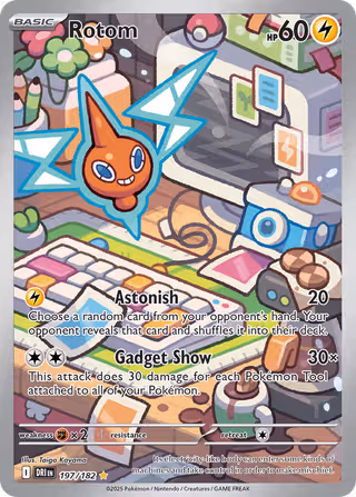 Rotom 197/182 Pokemon card