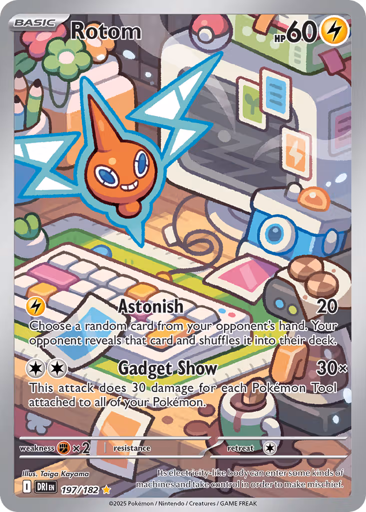 Rotom 197/182 Pokemon card