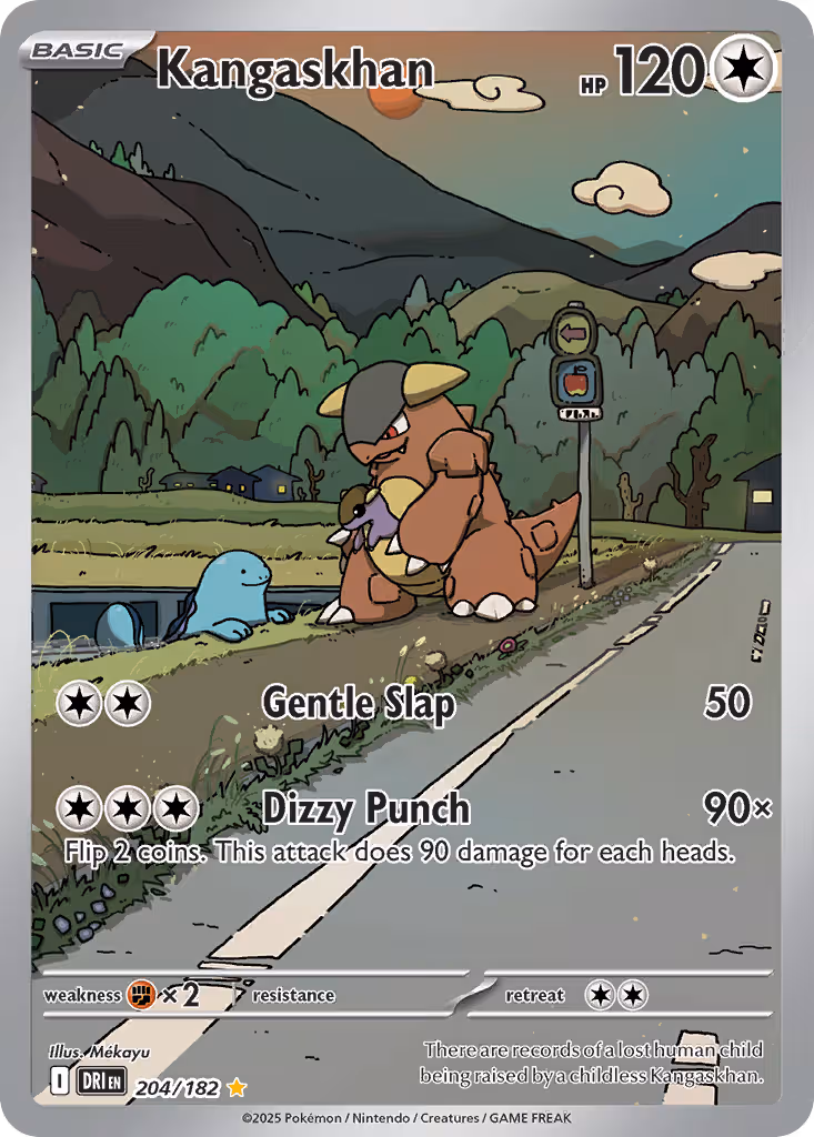 Kangaskhan 204/182 Pokemon card