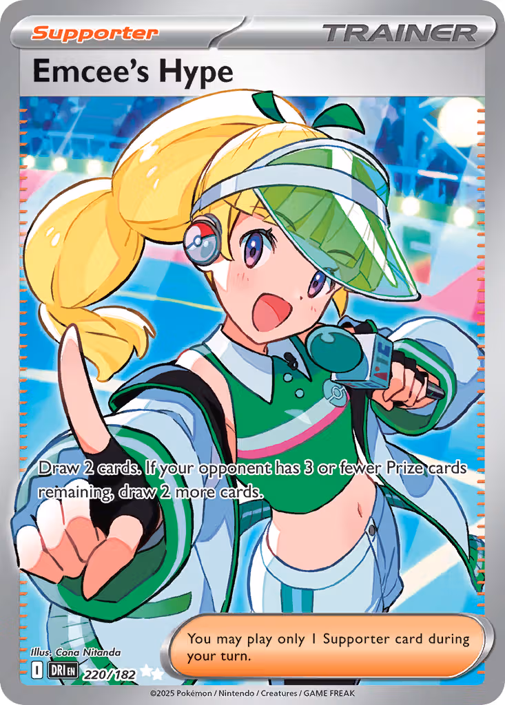 Emcee's Hype 220/182 Pokemon card