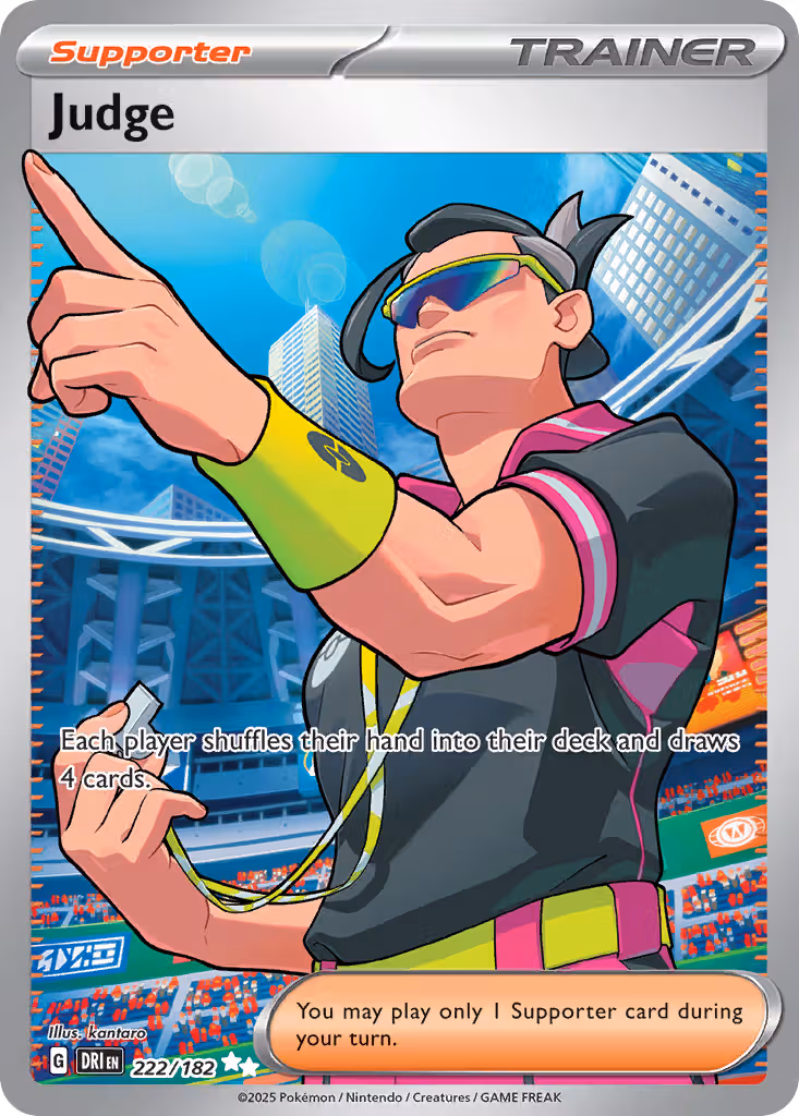 Judge 222/182 Pokemon card