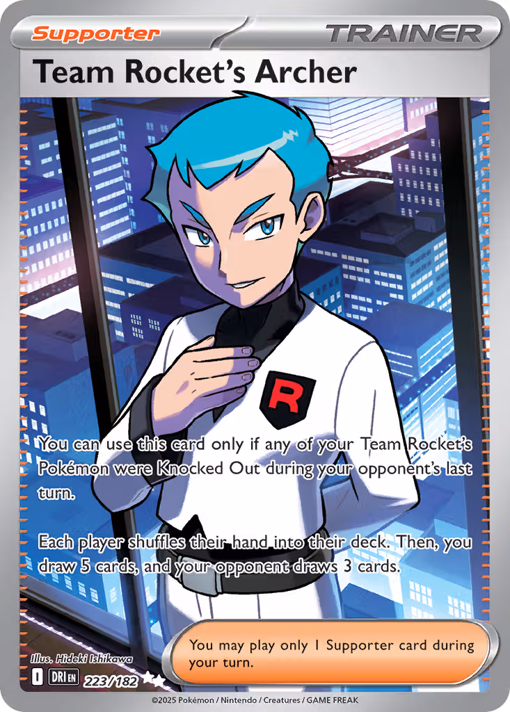 Team Rocket's Archer 223/182 Pokemon card