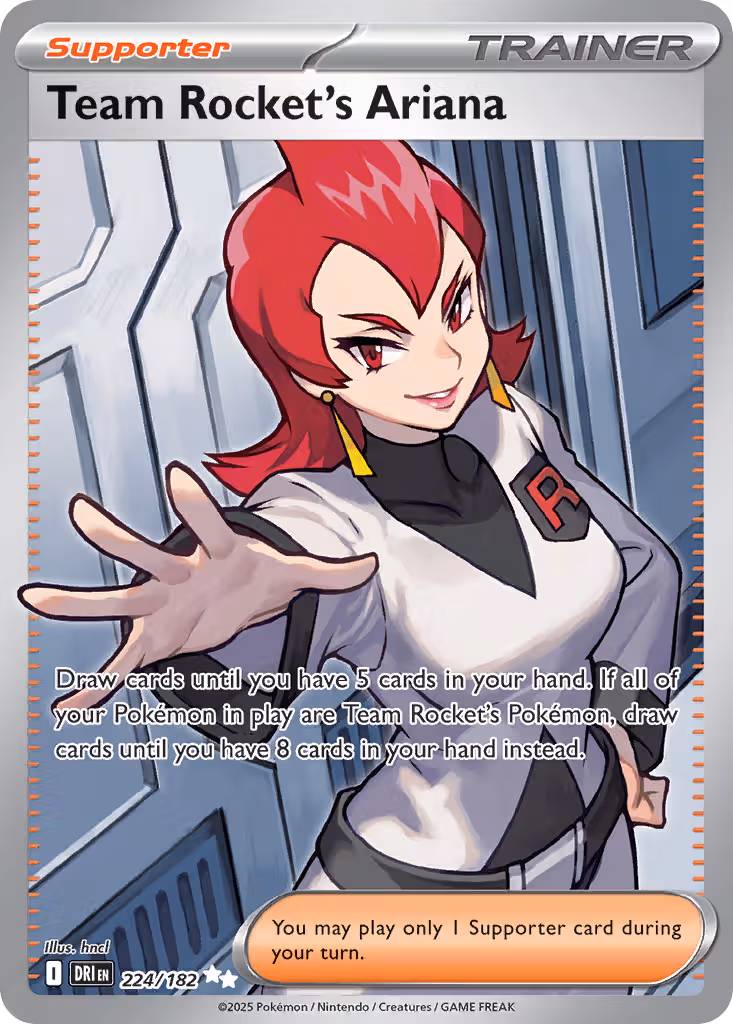 Team Rocket's Ariana 224/182 Pokemon card