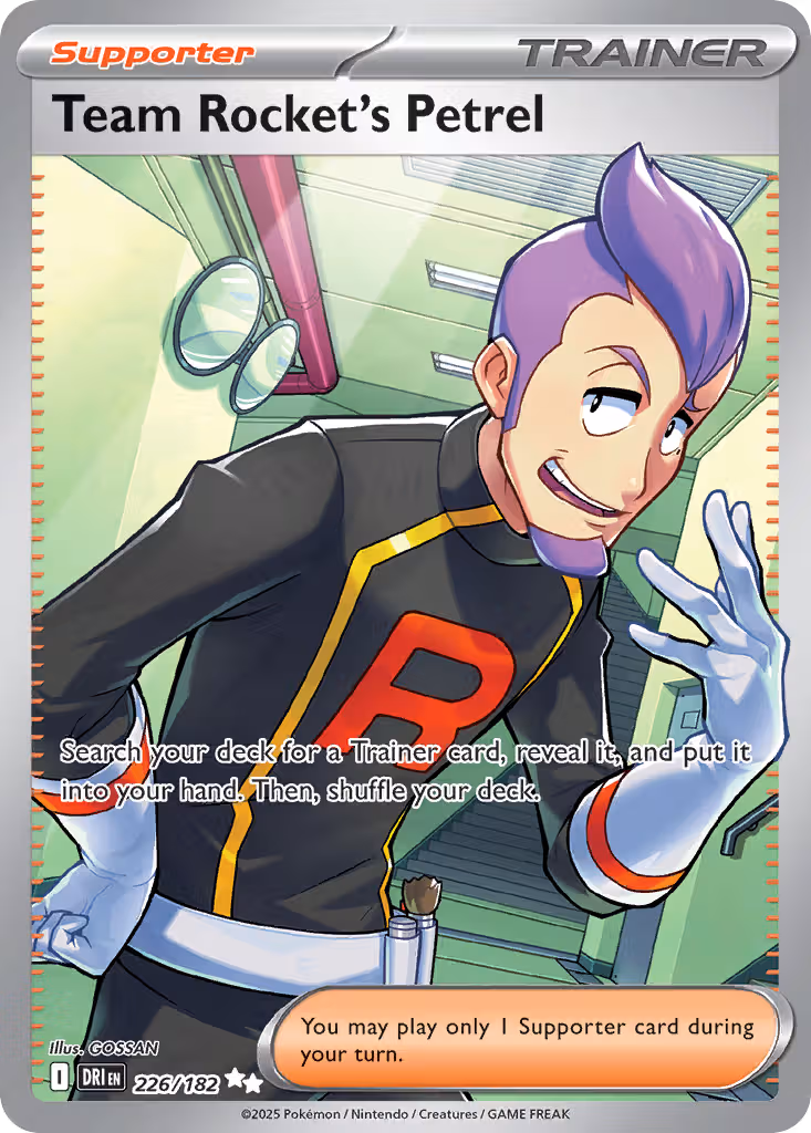 Team Rocket's Petrel 226/182 Pokemon card